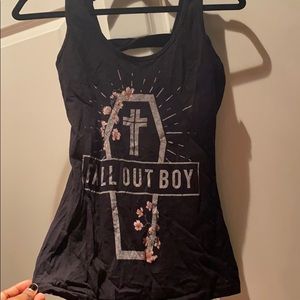 Fall Out Boy Floral Tank Top
